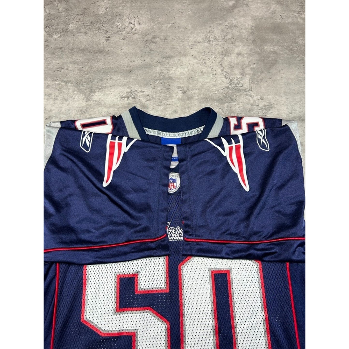 Vintage Mike Vrabel #50 New England Patriots NFL Football Jersey Size Small