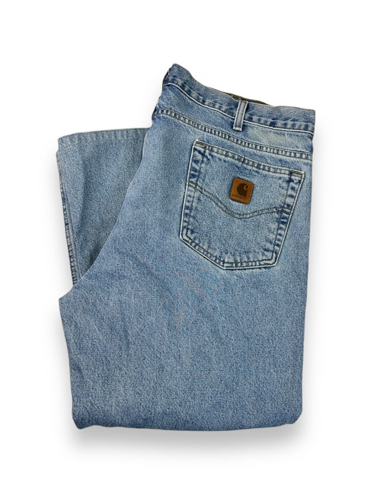 Vintage Carhartt Traditional Fit Medium Wash Denim Workwear Pants Size 38W