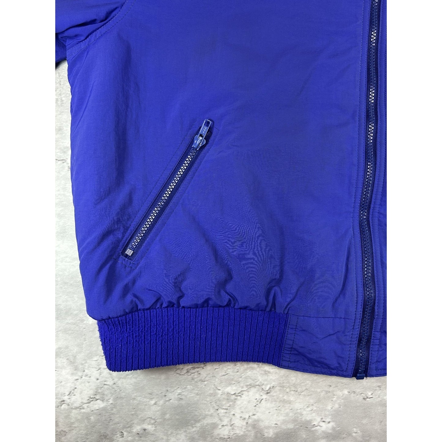 Vintage 90s Womens Eddie Bauer Fleece Lined Full Zip Nylon Bomber Jacket Size XL