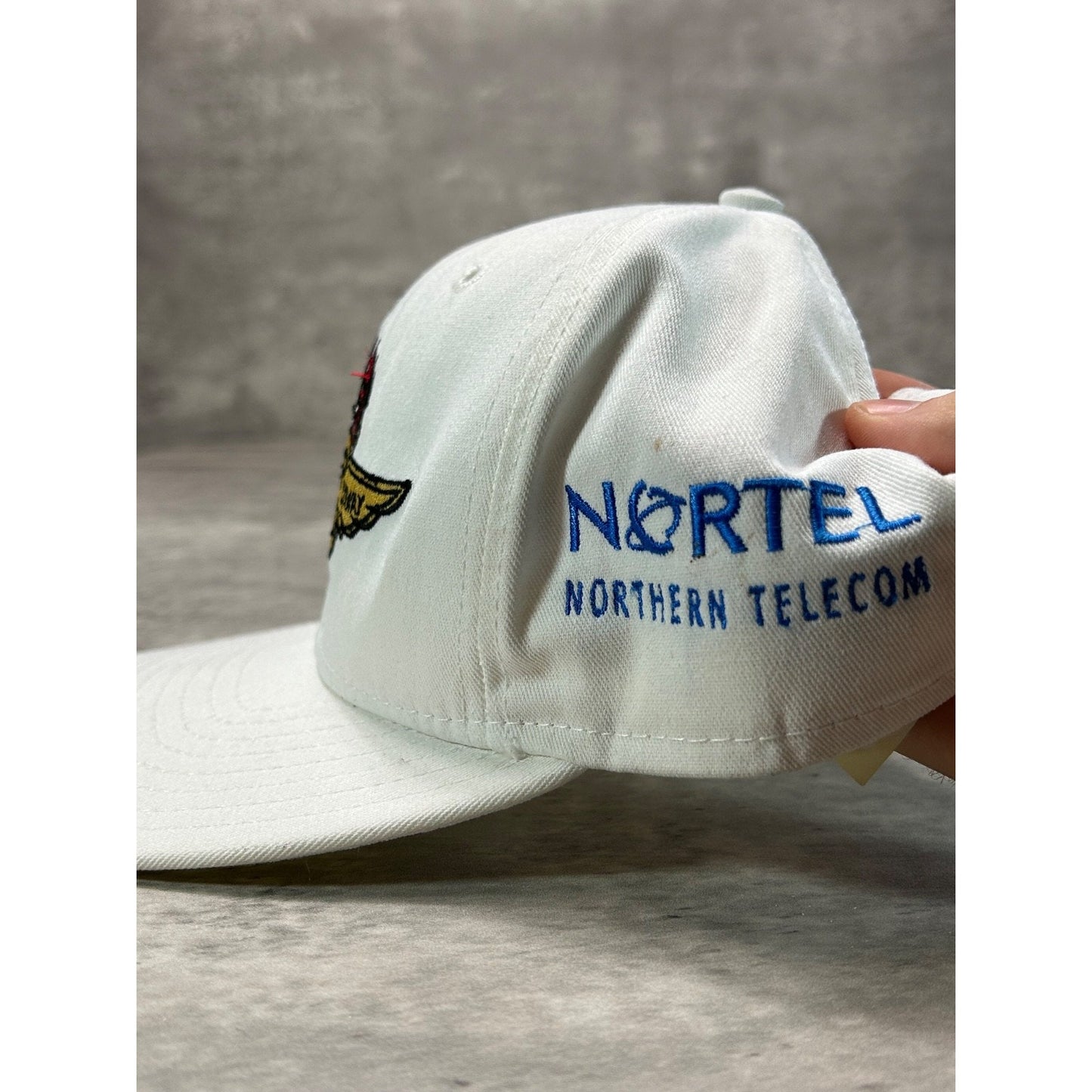 Vintage 90s Indianapolis Speedway Nascar Embroidered Logo Snapback Hat OSFA