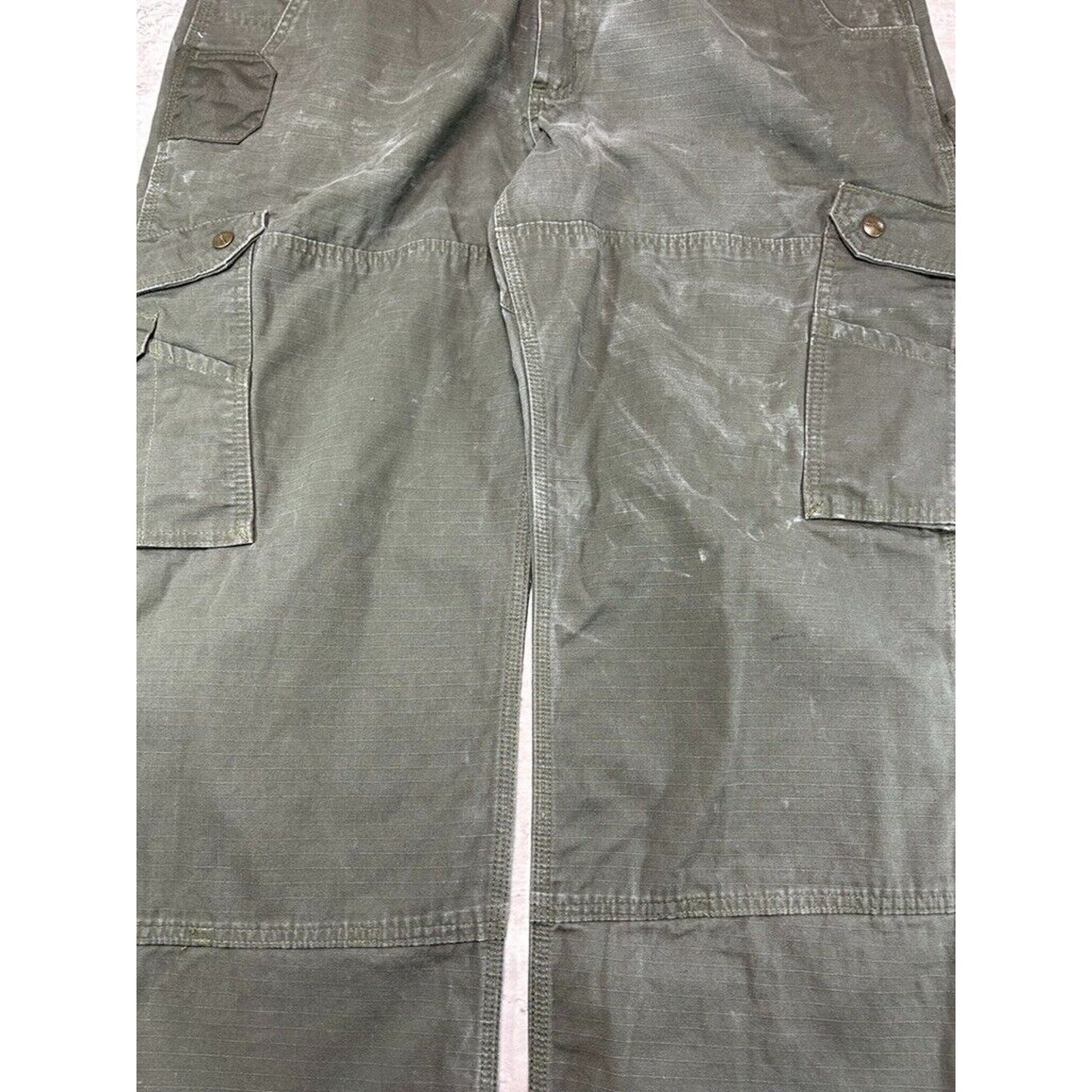Carhartt Ripstop Canvas Workwear Double Knee Cargo Carpenter Pants Size 41