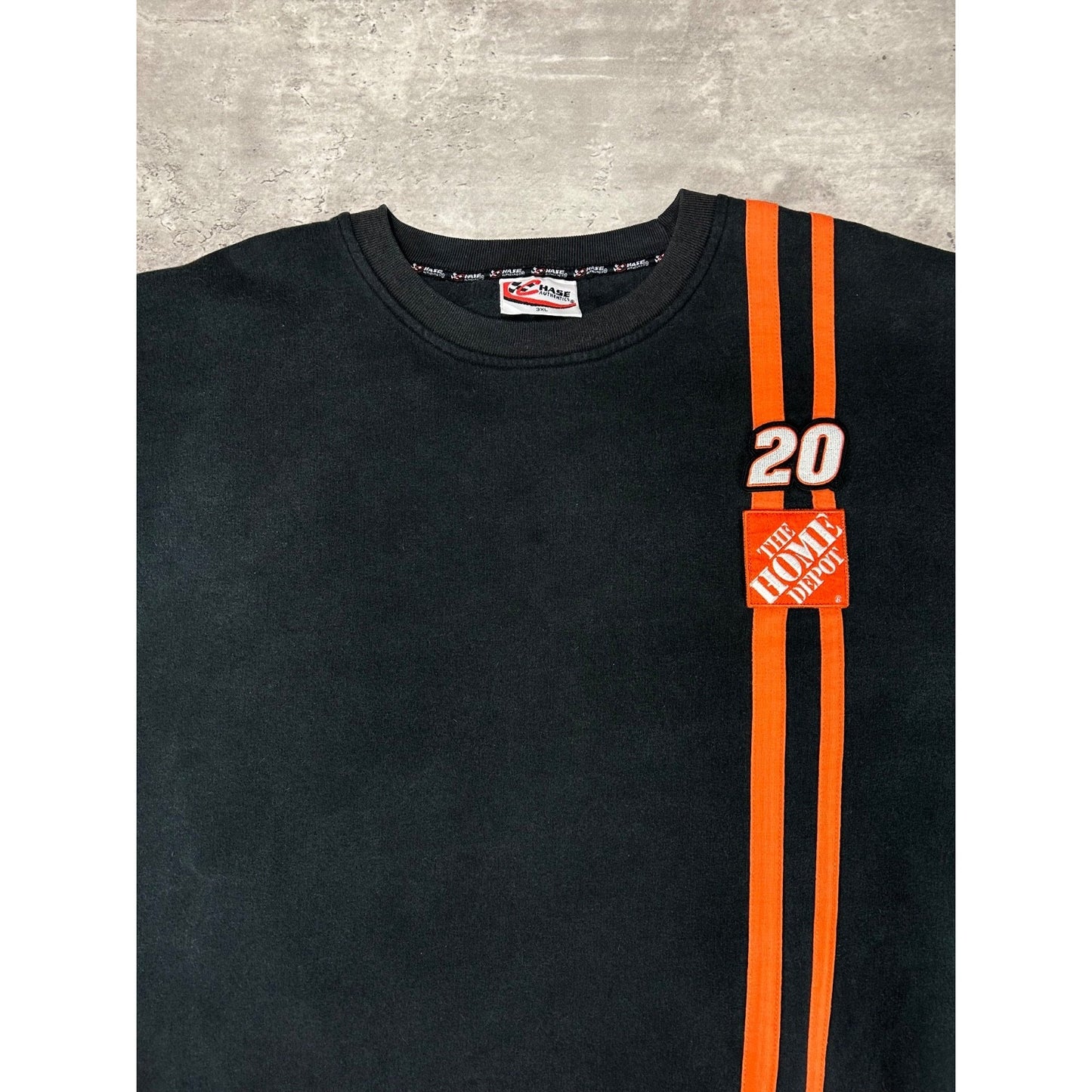 Vintage TOny Stewart #20 Home Depot Racing Nascar Embroidered Sweatshirt Sz 3XL