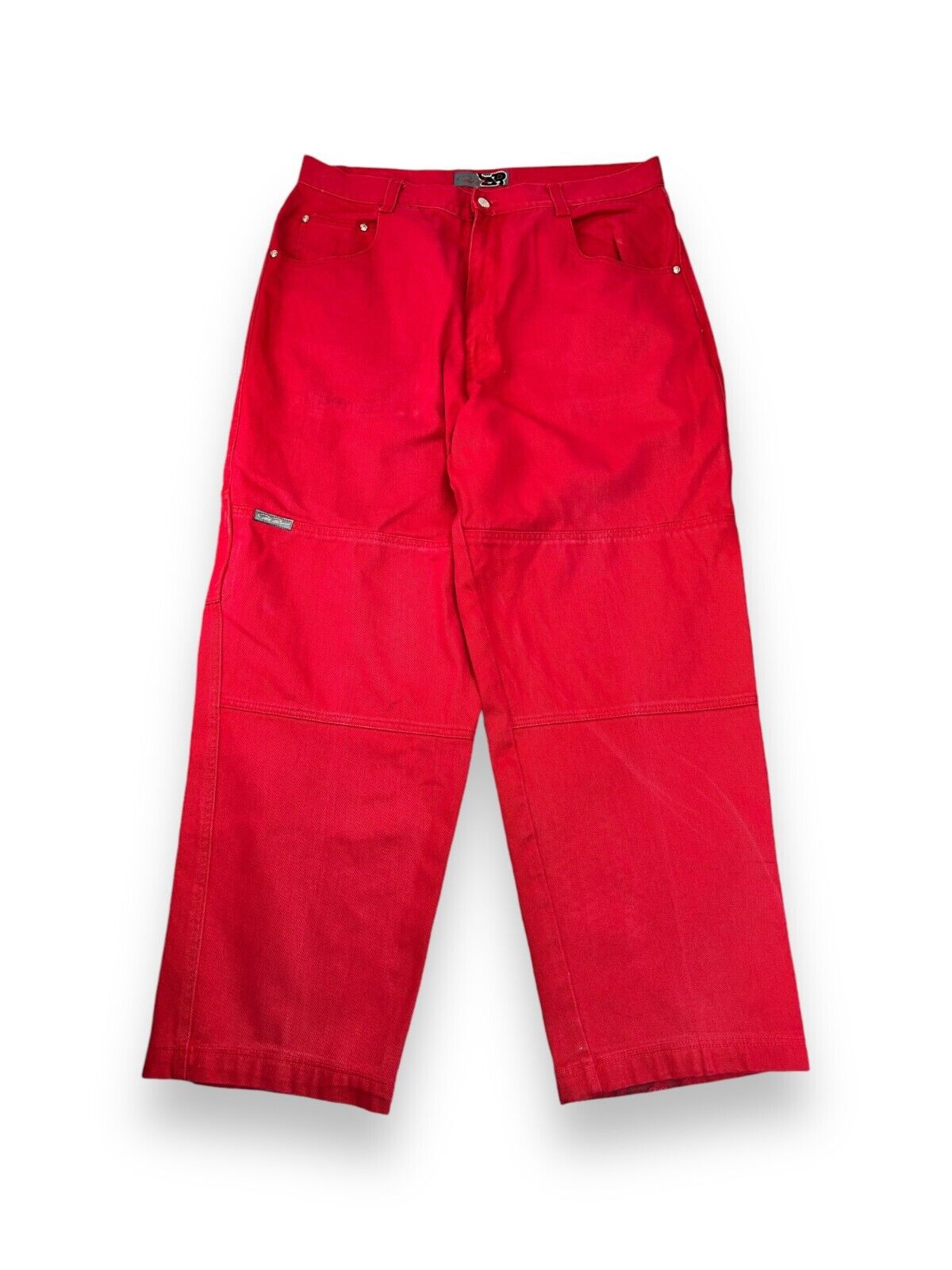 Vintage Rob Blue Canvas Workwear Style Double Knee Pants Size 37W