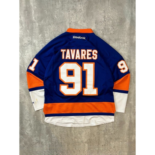 John Tavares #91 New York Islanders NHL Reebok Hockey Jersey Size Large