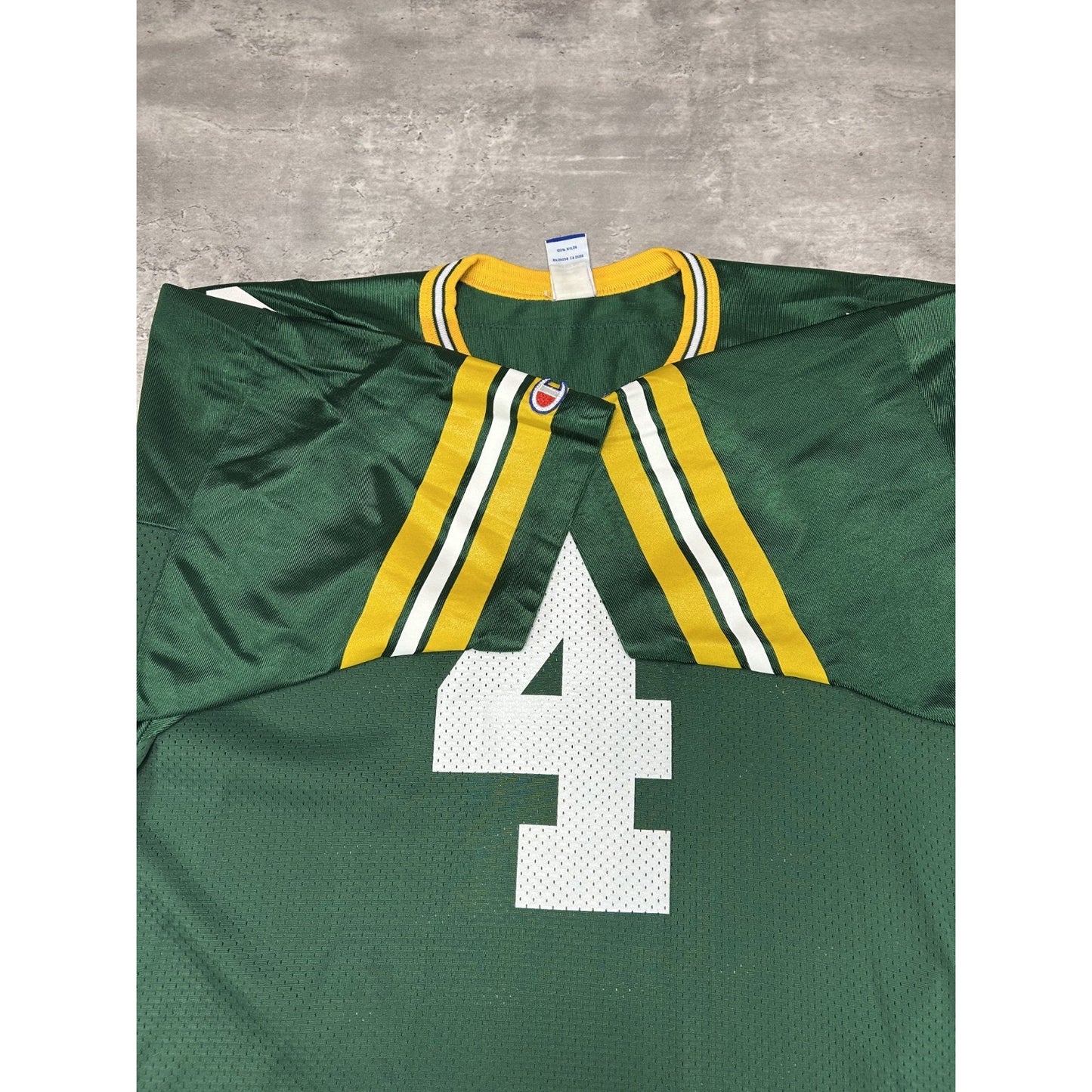 Vintage 90s Brett Favre #4 Green Bay Packers NFL Champion Jersey Size 2XL