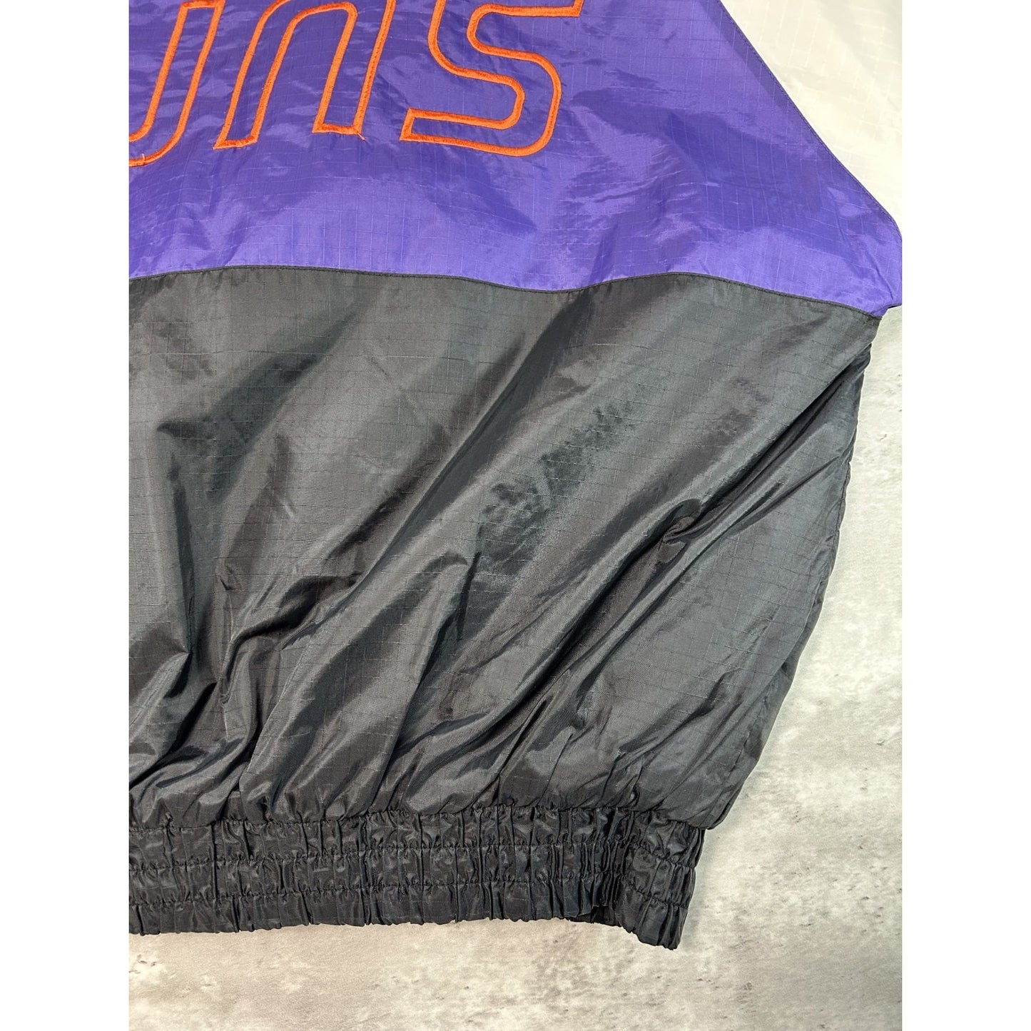 Vintage 90s Phoenix Suns NBA Insulated Full Zip Hooded Nylon Jacket Size XL