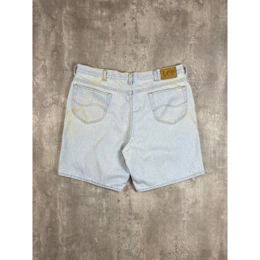 Vintage 90s Lee Light Wash Denim Shorts Size 42 Blue