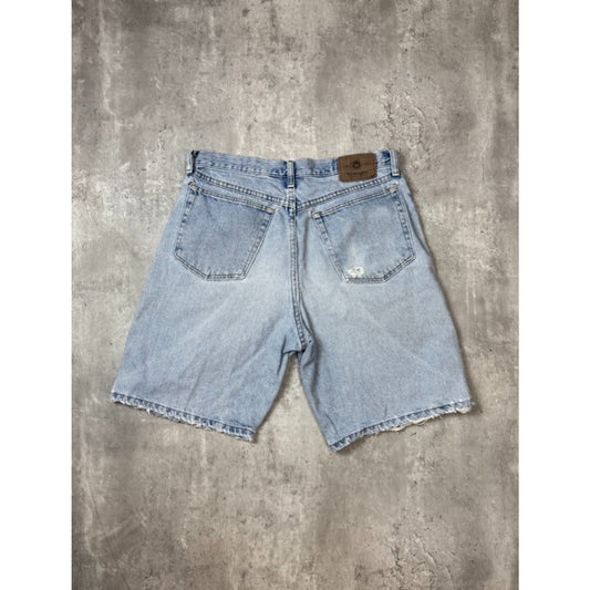 Vintage Wrangler Authentic Jeans Light Wash Denim Shorts Size 32 Blue