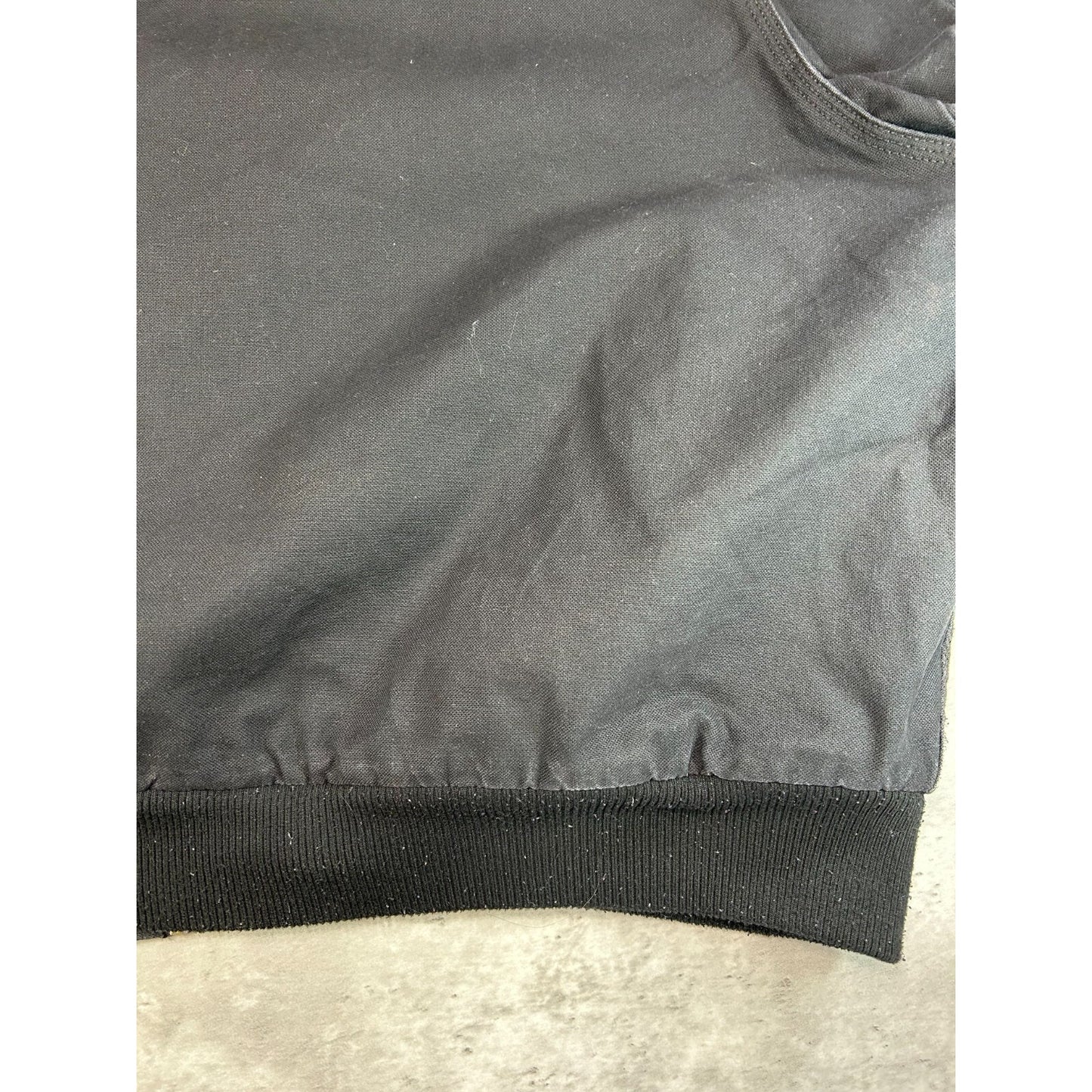 Vintage Walls Canvas Insulated Workwear Hooded Bomber Jacket Size XXXL Black