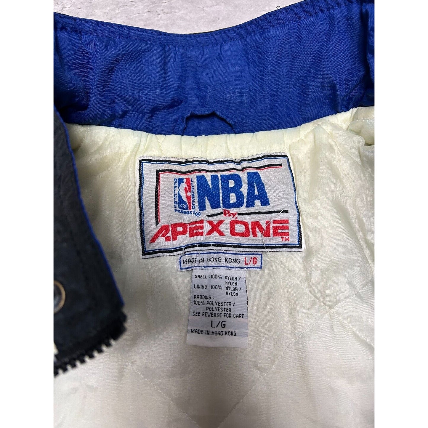Vintage 90s Orlando Magic NBA Embroidered Full Zip Apex One Jacket Size Large