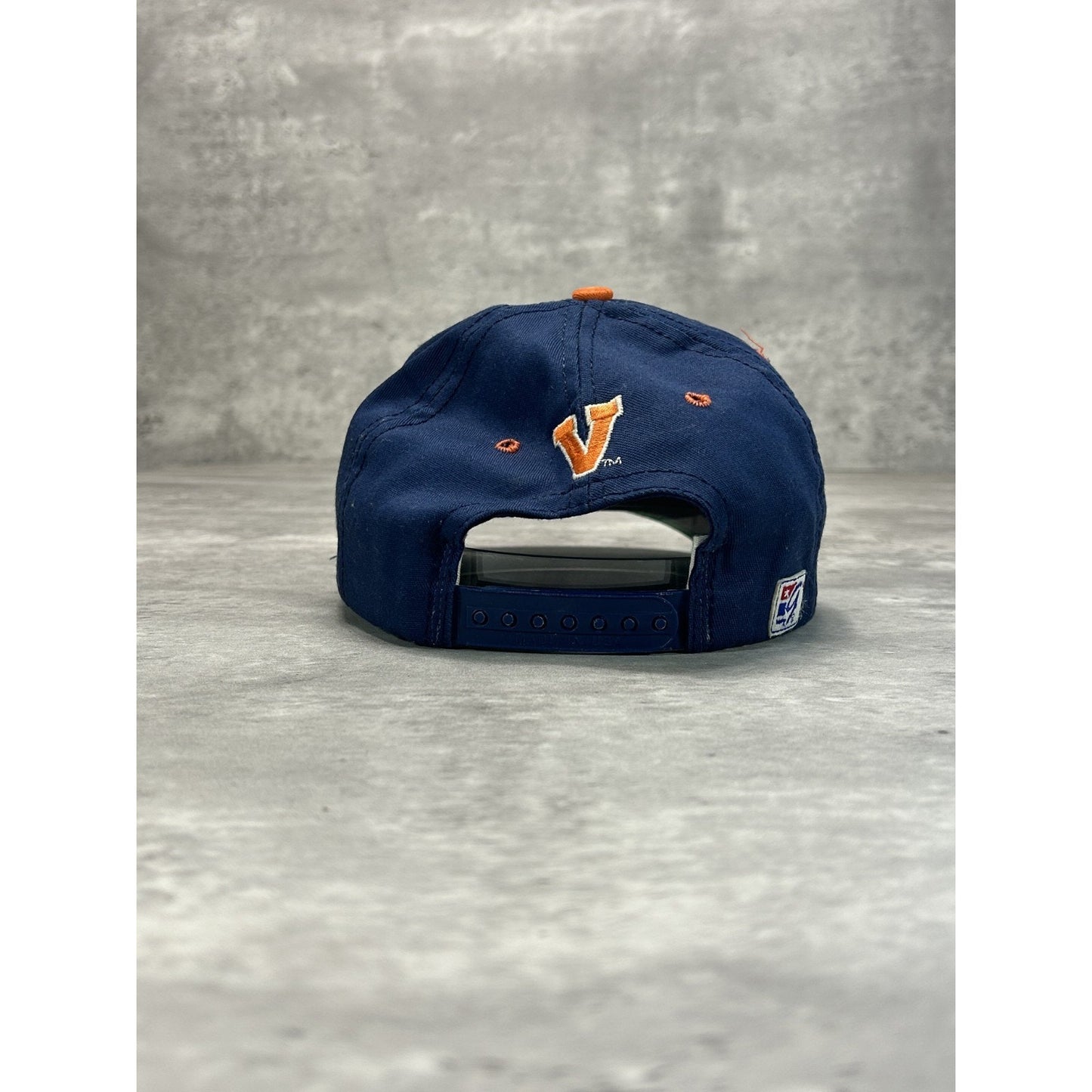 Vintage 90s Virginia Cavaliers NCAA Embroidered Spellout Snapback Hat OSFA