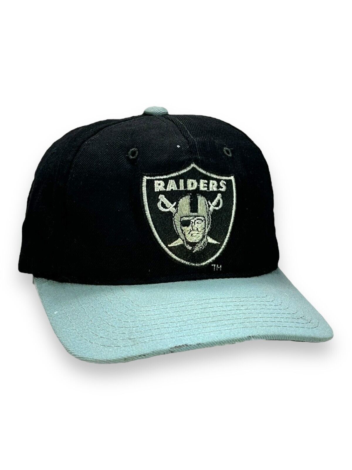 Vintage 90s Oakland Raiders NFL 100 Wool Plain Logo Starter Snapback Drop Spot Vintage Online