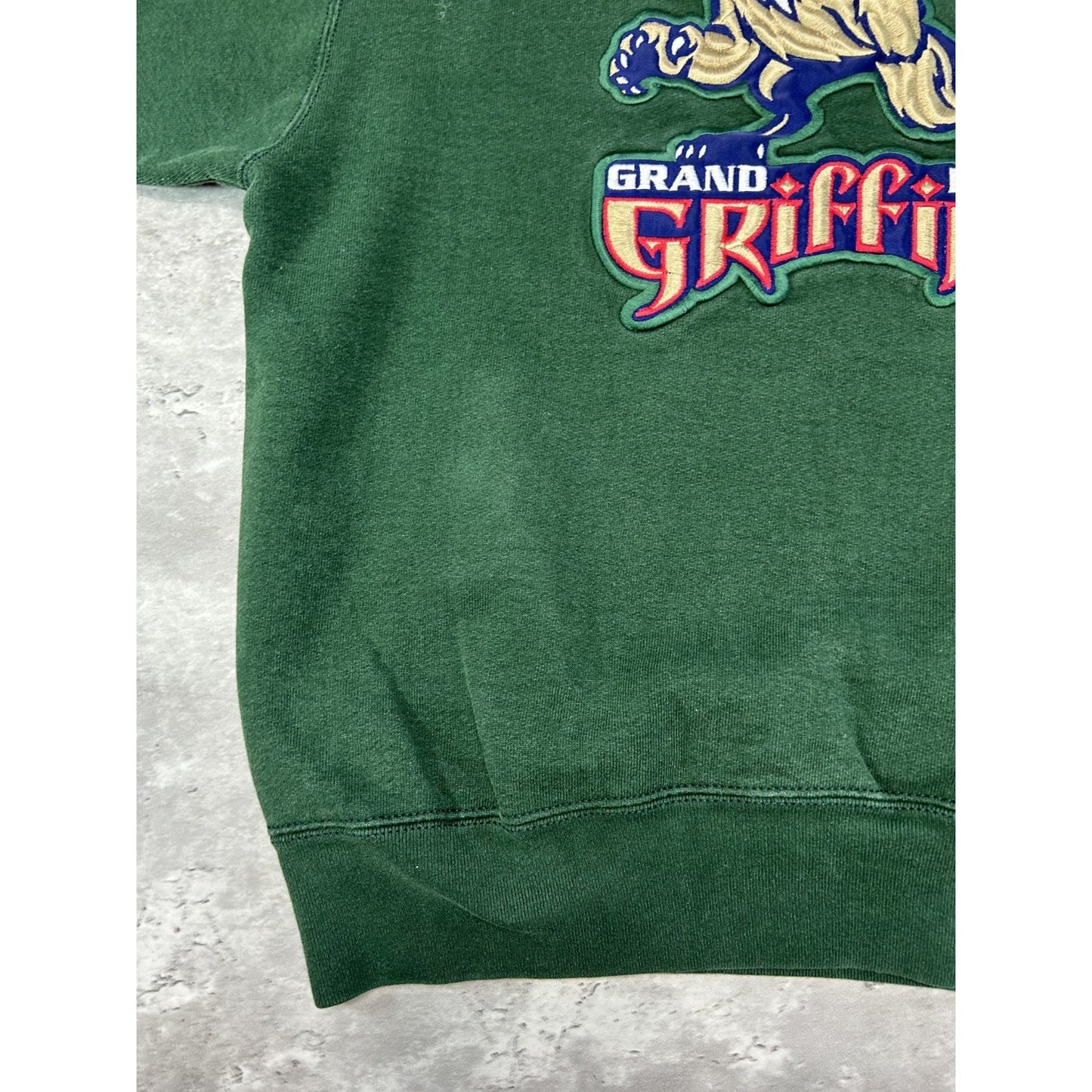 Vintage Grand Rapid Griffins AHL Embroidered Logo Hockey Sweatshirt Size Large