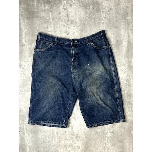 Vintage Dickies Dark Wash Denim Five Pocket Workwear Shorts Size 42