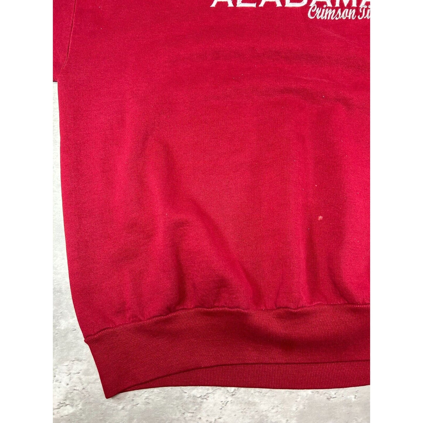 Vintage 90s Alabama Crimson Tide NCAA Collegiate Spell Out Sweatshirt Size XXL