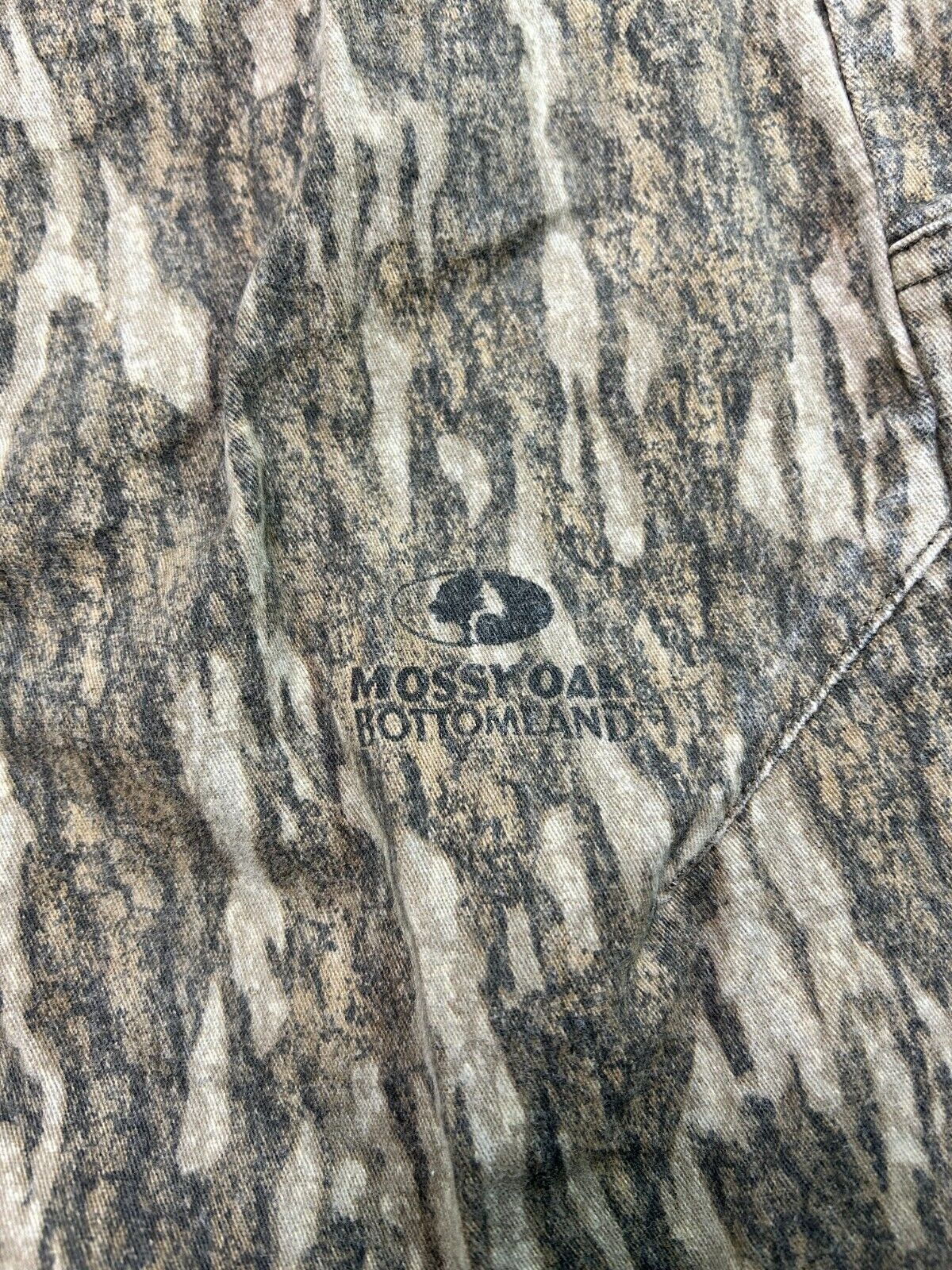 Vintage 90s Magellan Outdoors Mossy Oak Bottom Land Camo Hunting Pants Size 39W