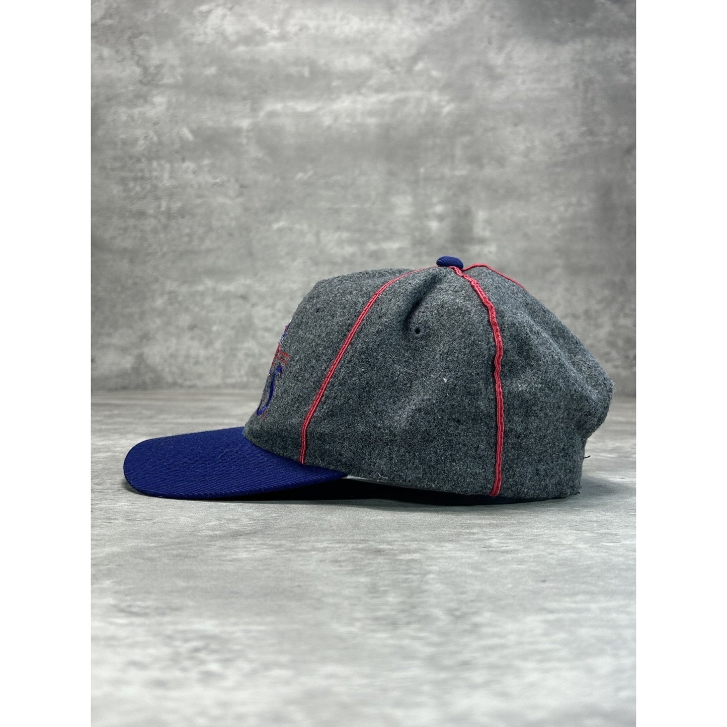 Vintage 90s New York Giants NFL Embroidered Spellout Snapback Hat OSFA