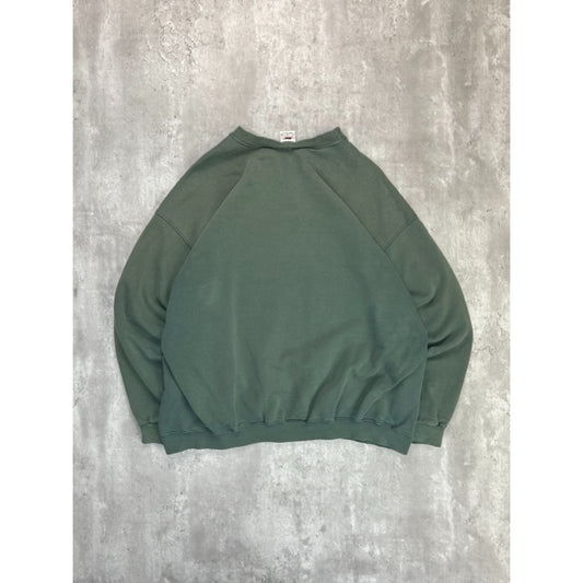 Vintage 90s Nike Tonal Embroidered Mini Swoosh Crewneck Sweatshirt Size XL