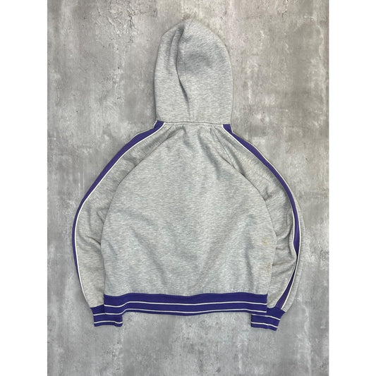 Vintage 80s/90s Nike Embroidered Mini Swoosh Tracksuit Hooded Sweatshirt Large