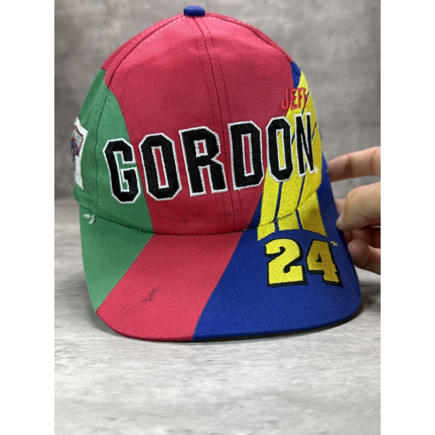 Vintage 90s Jeff Gordon #24 Nascar 50th Anniversary Snapback Hat OSFA