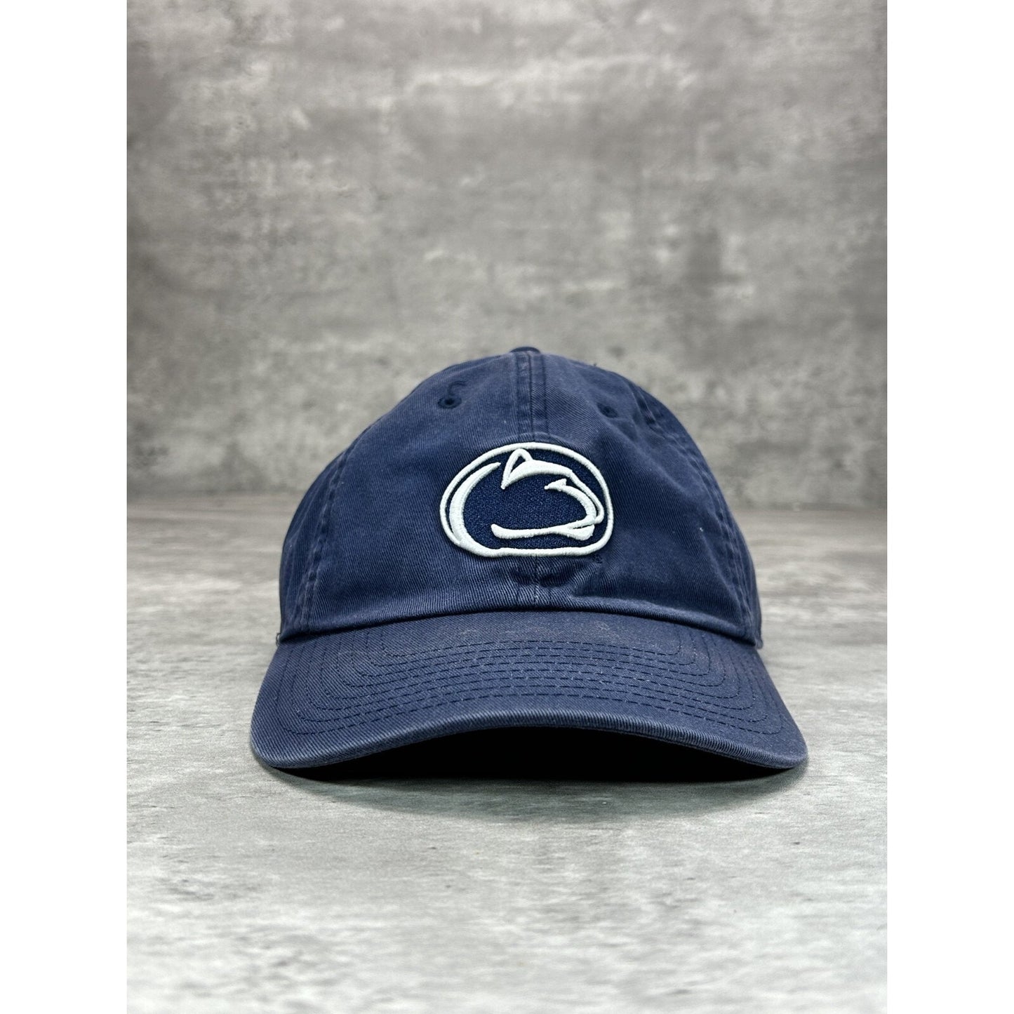 Penn State Nittany Lions NCAA Embroidered Logo Strapback Hat OSFA Navy Blue