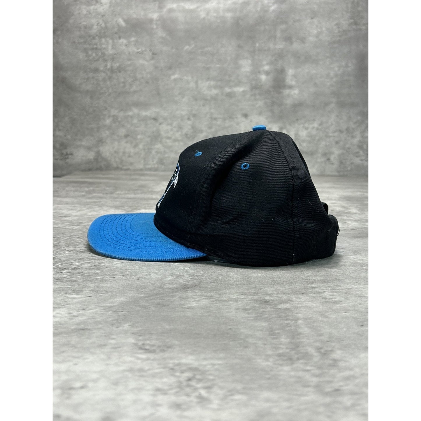 Vintage Carolina Panthers NFL Embroidered Football Logo 7 Snapback Hat OSFA