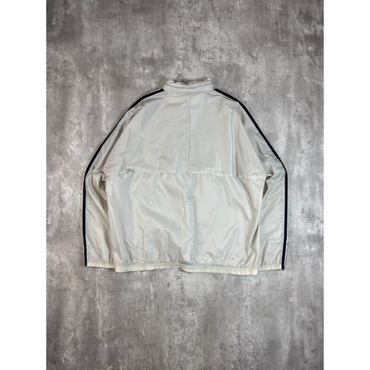 Vintage 90s Adidas Embroidered Spellout Nylon Windbreaker Jacket Size XL