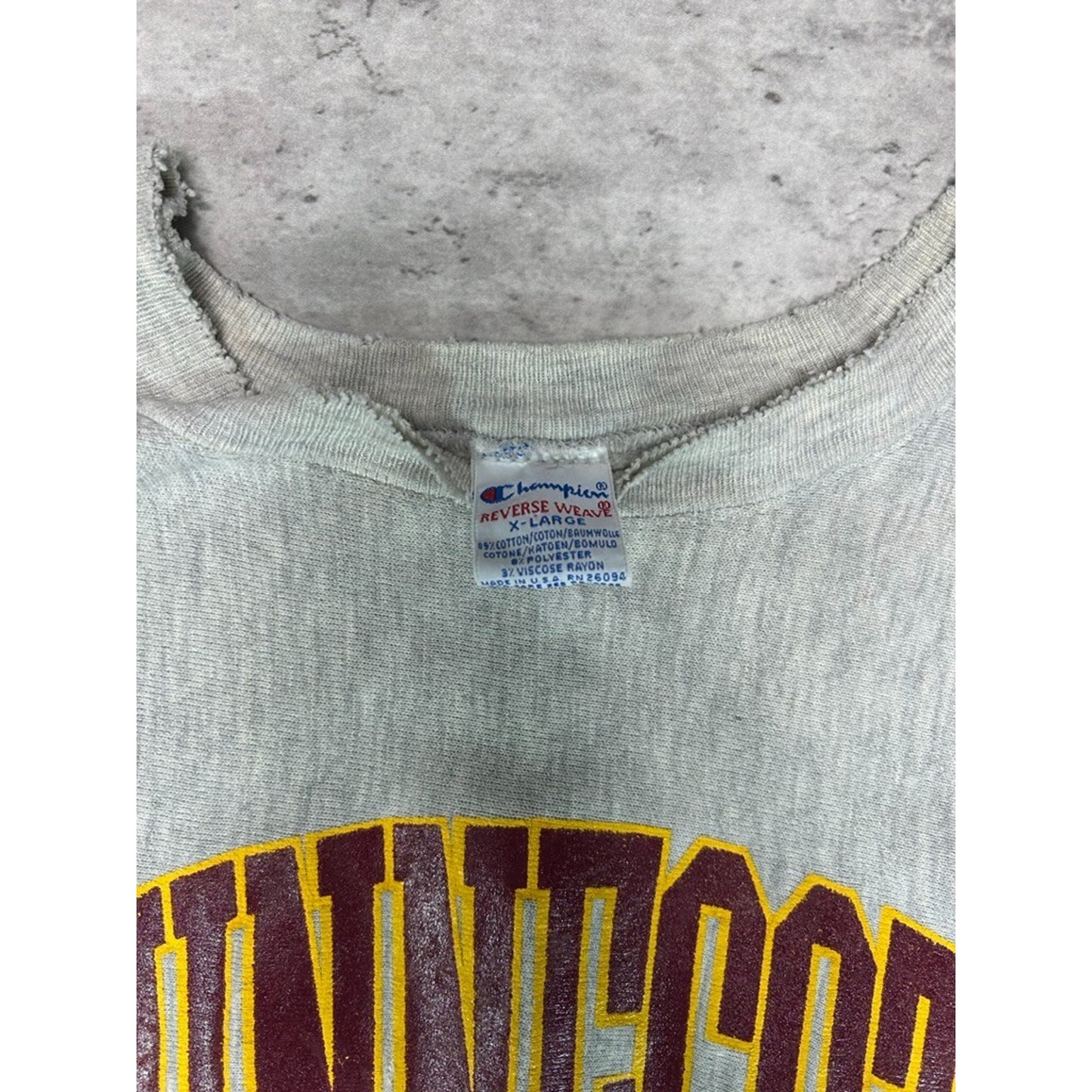 Vintage 90s Minnesota Gophers NCAA Champion Reverse Weave Sweatshirt Size XL