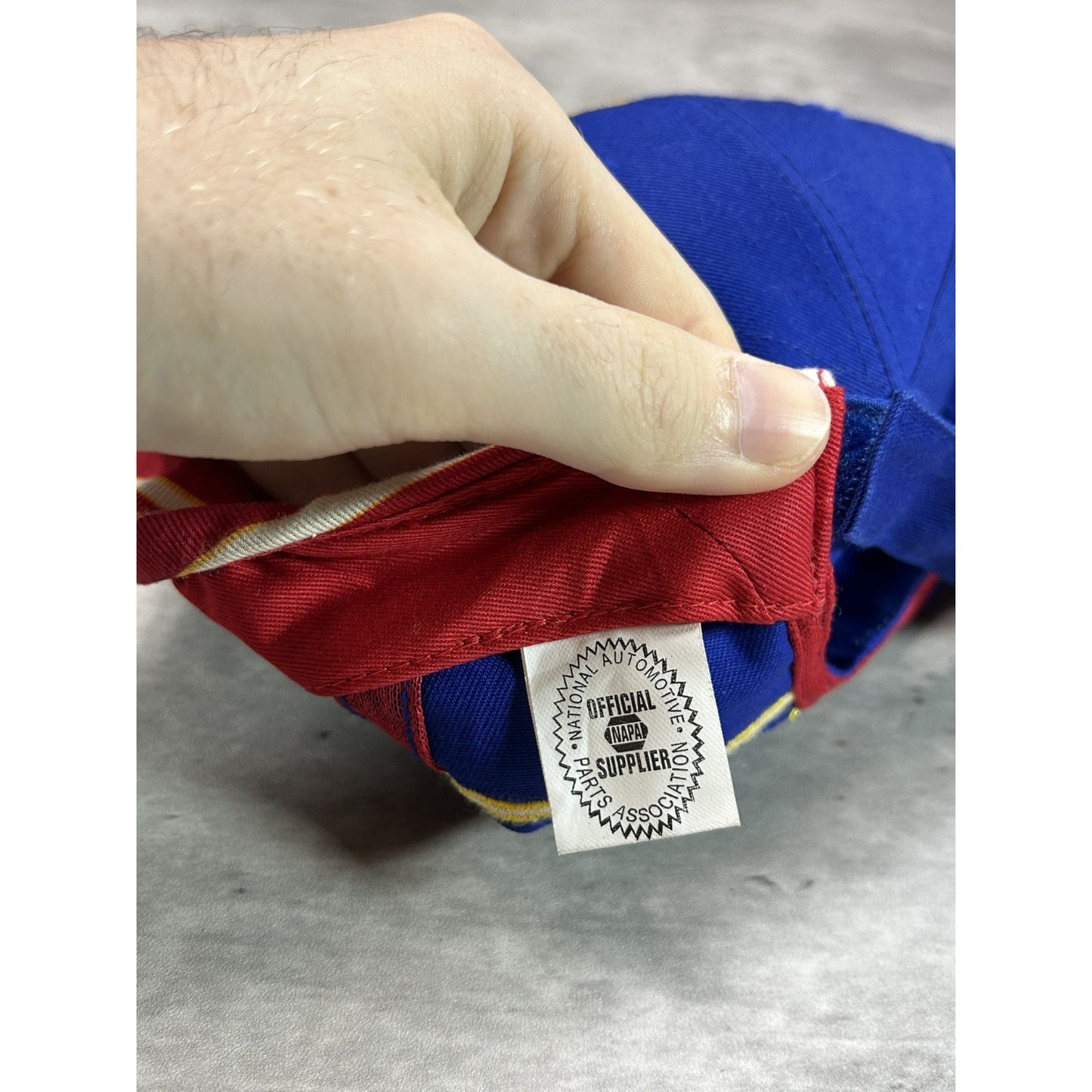 Vintage Napa Racing Embroidered Logo Spellout Nascar Strapback Hat OSFA