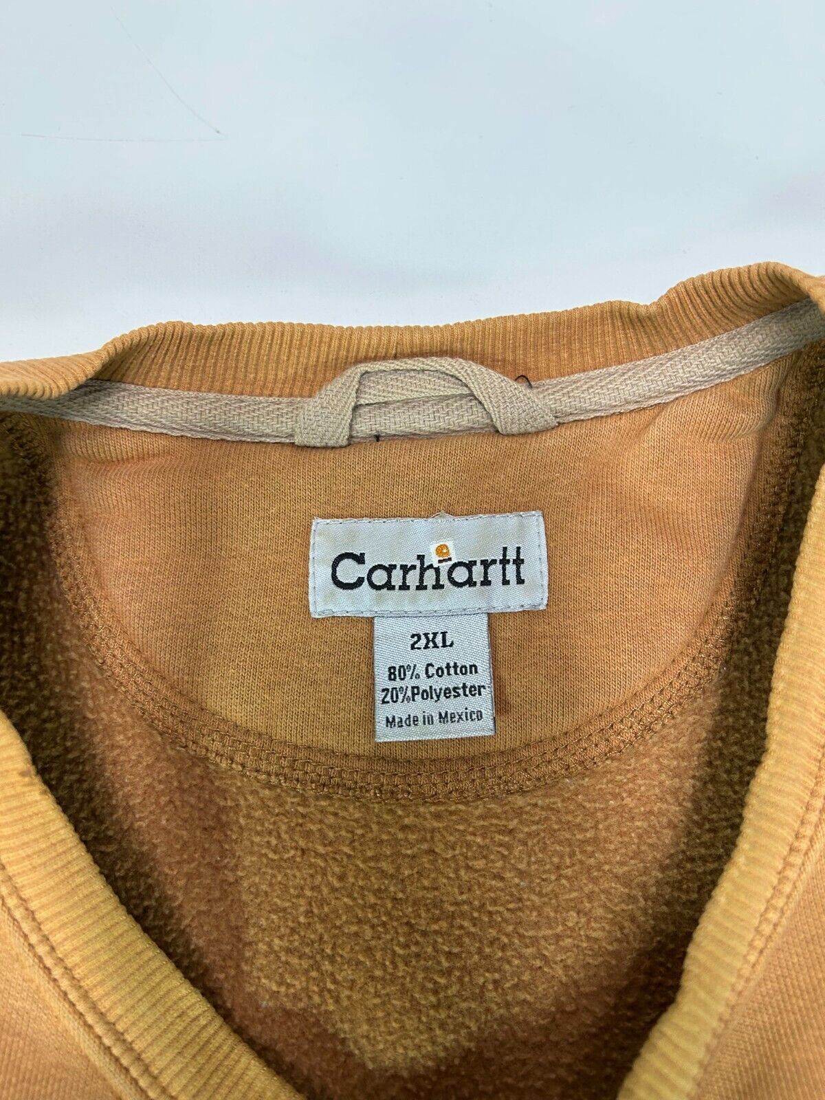 Vintage Carhartt Embroidered Logo Workwear Crewneck Sweatshirt Size XXL
