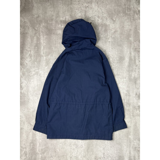 Vintage Eddie Bauer Full Zip Multi-Pocket Long Jacket Size Large