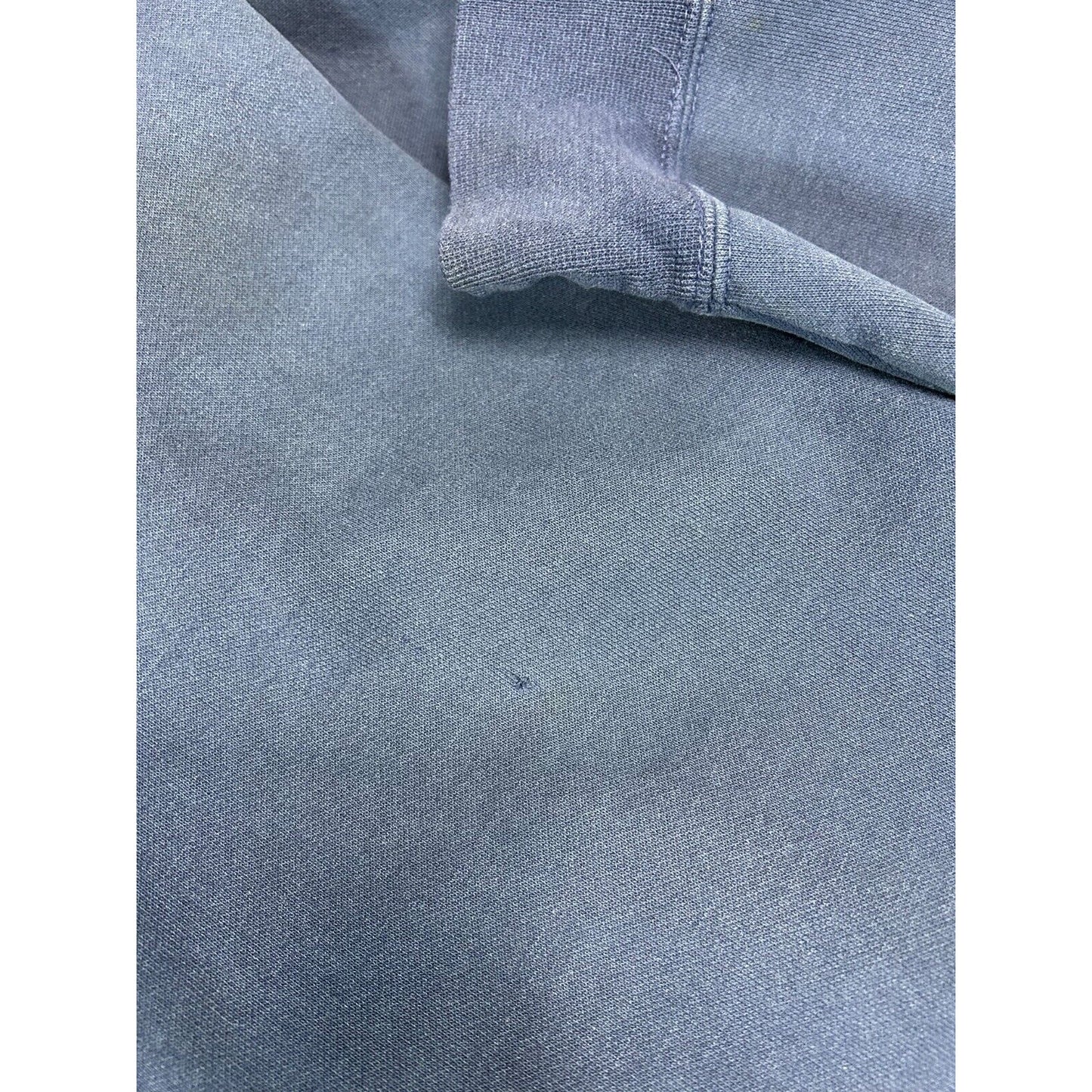 Vintage Carhartt Embroidered Spellout Hooded Workwear Sweatshirt Size XXL Blue