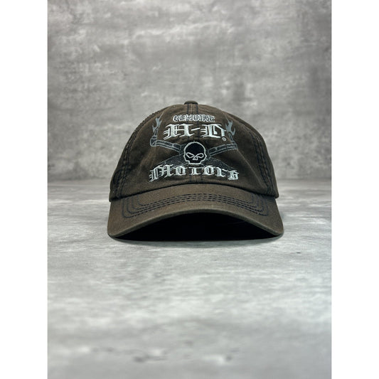 Vintage 2000s Harley Davidson Motors Embroidered Spellout Snapback Hat OSFA