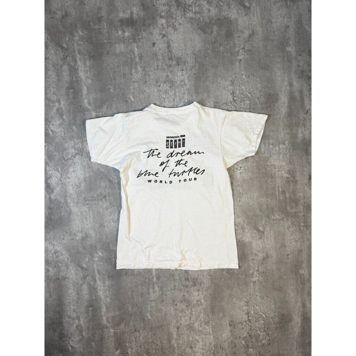 Vintage 1985 Sting The Dream Of The Blue Turtles World Tour T-Shirt Size Small