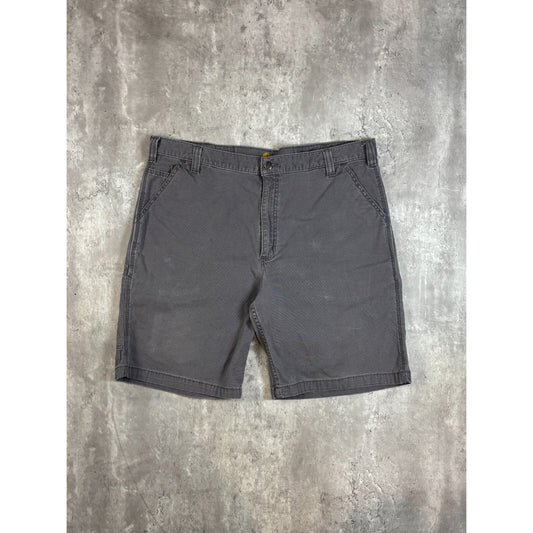 Carhartt Relaxed Fit Canvas Workwear Carpenter Shorts Size 42 Gray