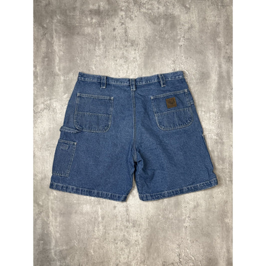 Vintage Berne Apparel Company Dark Wash Denim Shorts Size 40 Blue