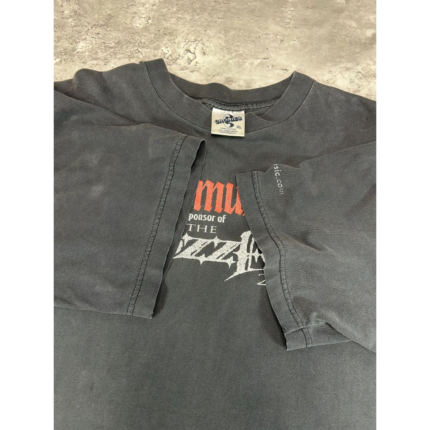 Vintage 2000 Jagermusic Ozzfest Ozzie Osbourne Rock Music T-Shirt Size XL
