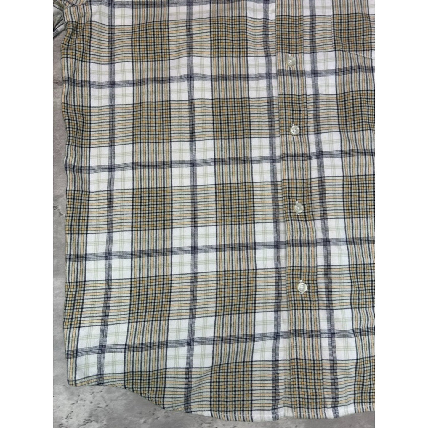 Vintage Y2K Ecko Unltd Plaid Single Pocket Short Sleeve Button Up Shirt Medium