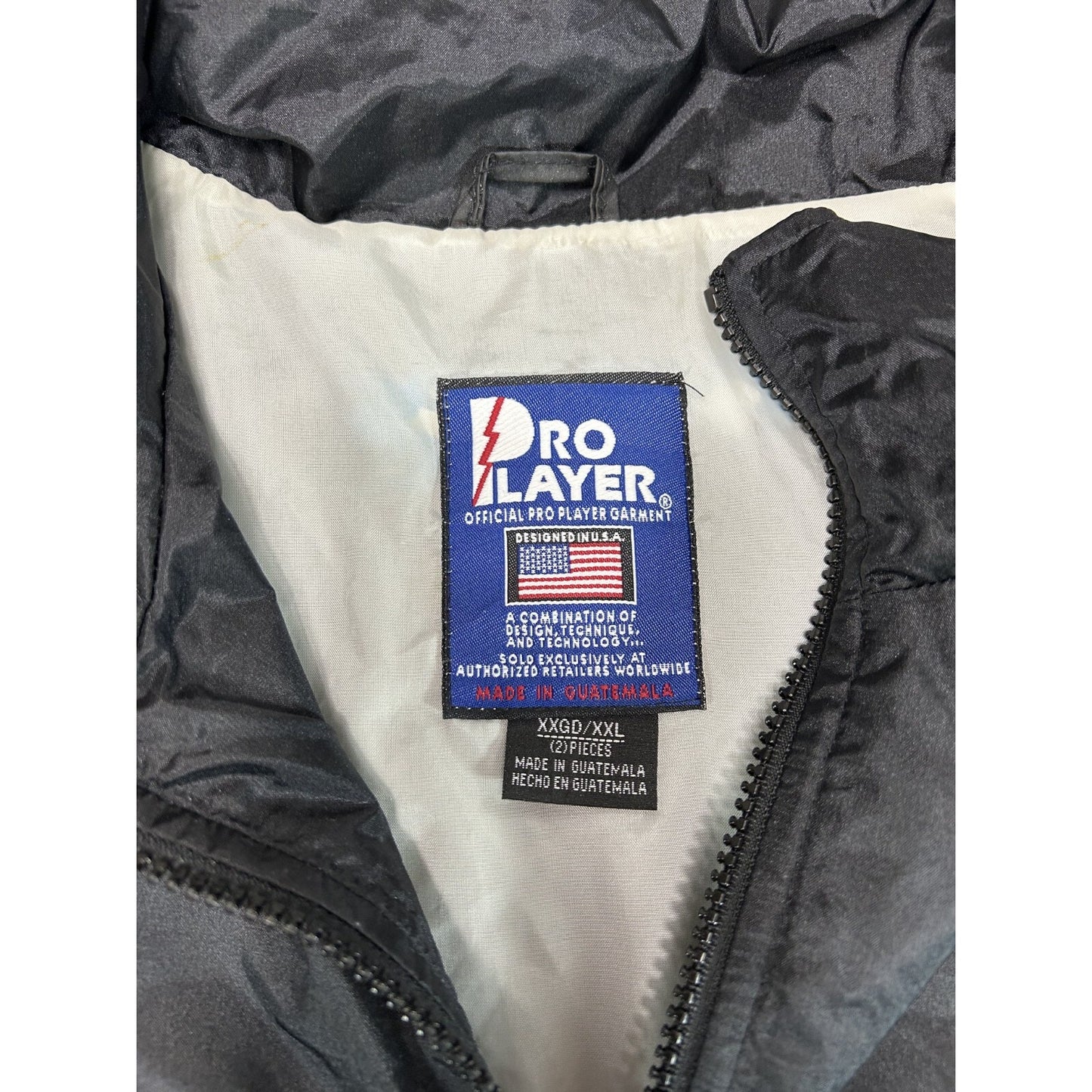 Vintage 90s Carolina Panthers NFL Pro Player Nylon Windbreaker Jacket Size XXL