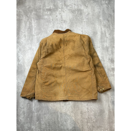 Vintage 90s Carhartt Blanket Lined Canvas Workwear Chore Barn Jacket Size 2XL