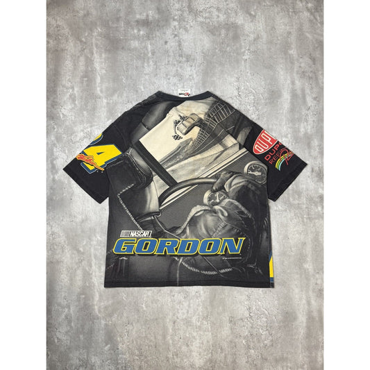 VTG 1998 Jeff Gordon #24 Dupont Racing Nascar All Over Print T-Shirt Size Large