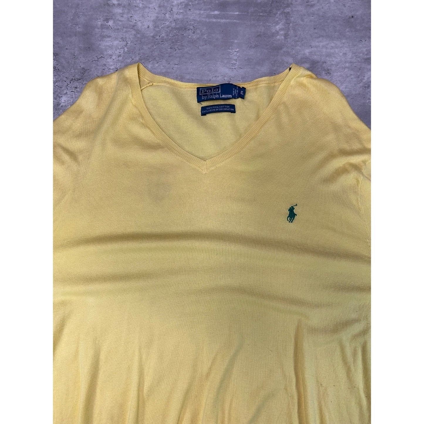 Vintage Polo Ralph Lauren Embroidered Pony Lightweight Sweater Size XL