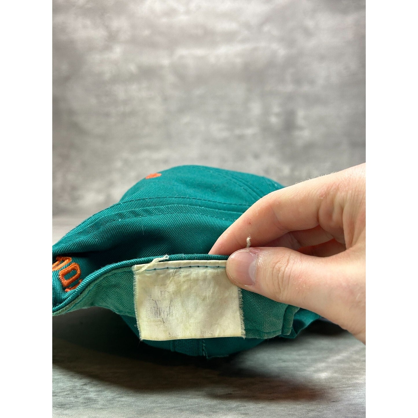 Vintage 90s Miami Dolphins NFL Embroidered Logo Football Snapback Hat OSFA