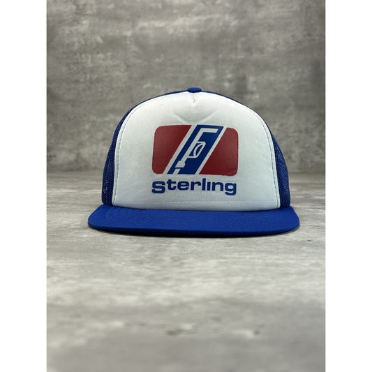 Vintage 80s/90s Sterling Gasoline Graphic Trucker Snapback Hat OSFA