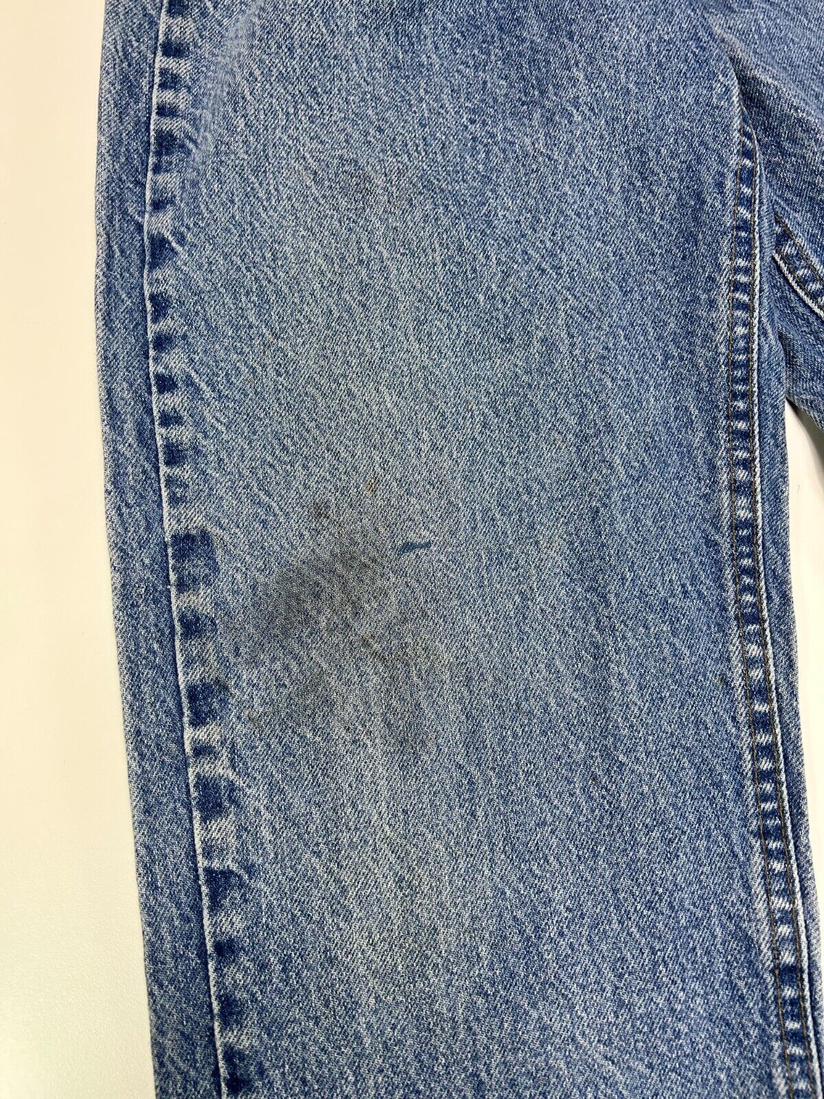 Vintage Carhartt Relaxed Fit Medium Wash Denim Work Wear Pants Size 29W