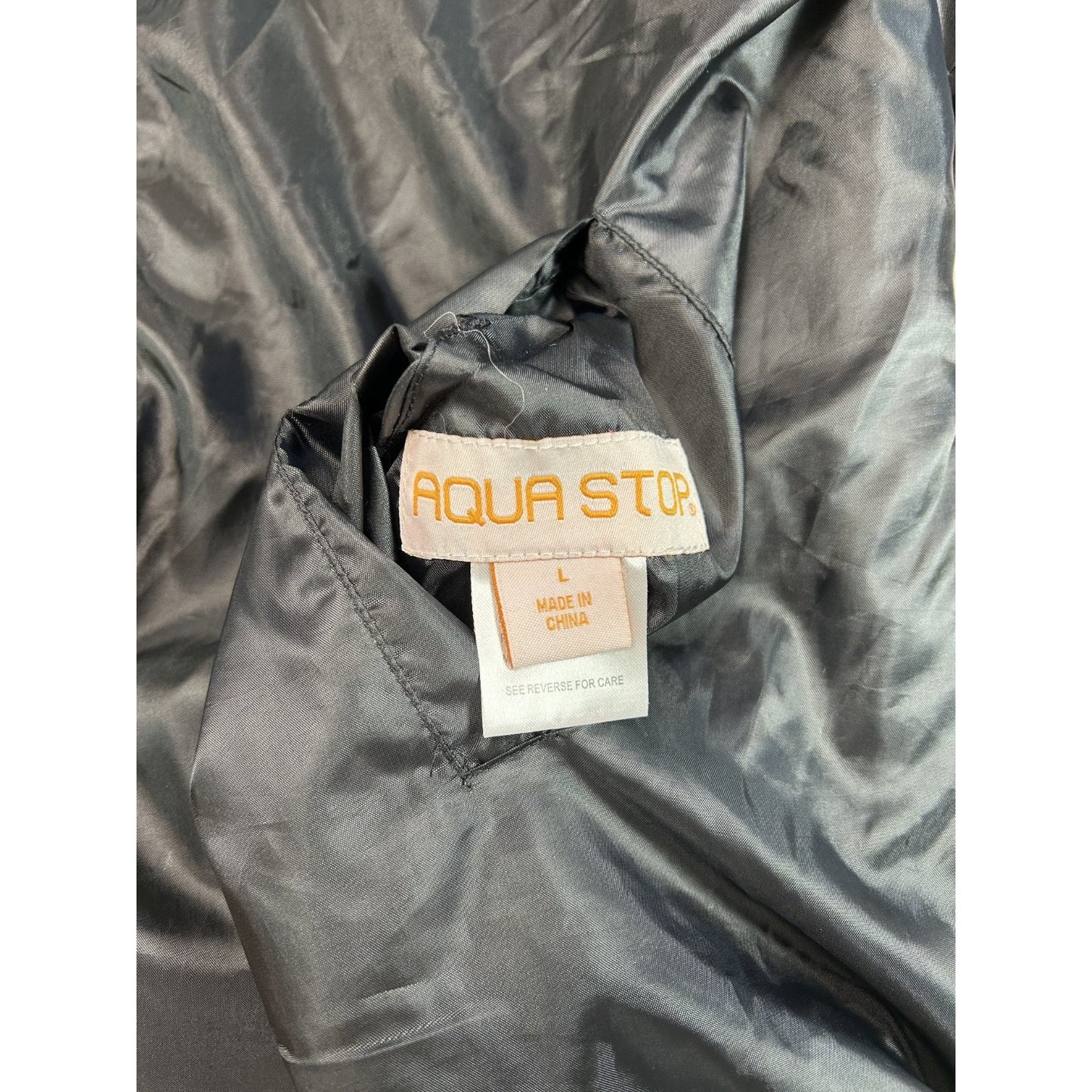 Vintage Aqua Stop Tree Camo Reversible Fleece Nylon Hunting Jacket Size Large