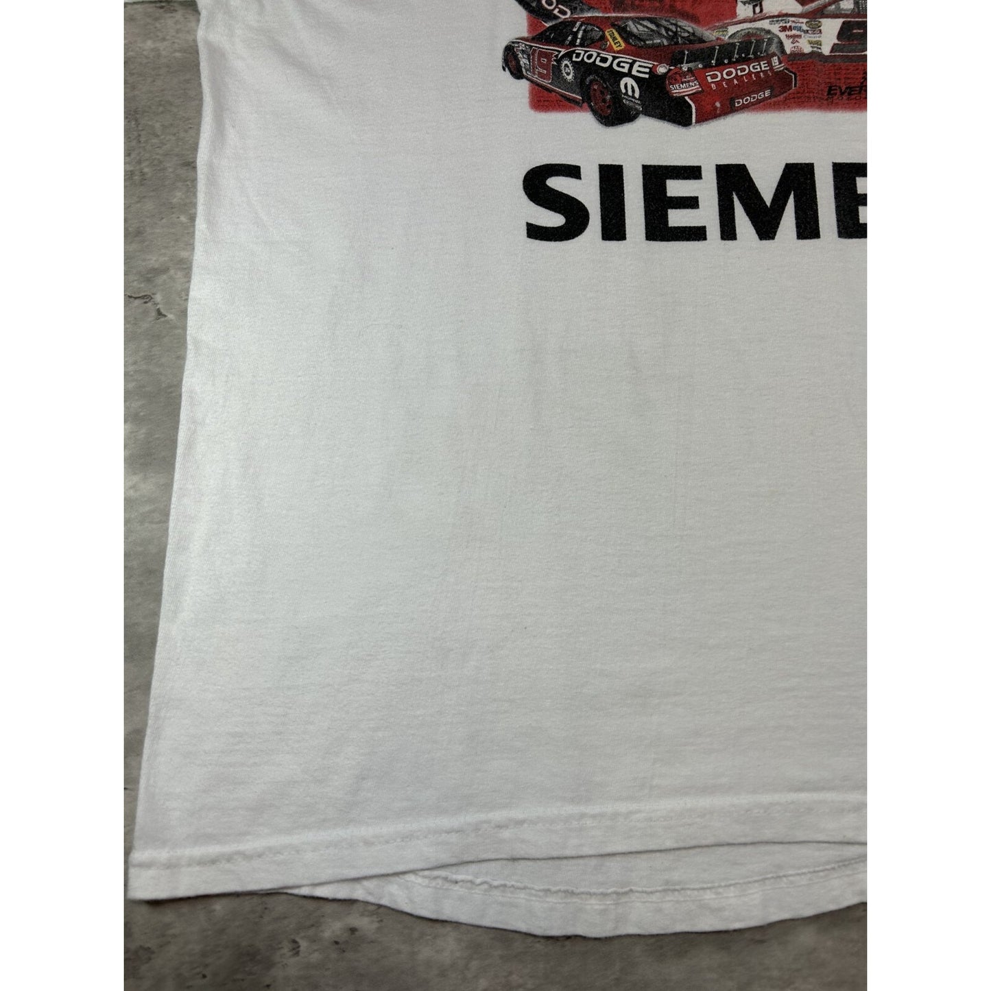 Vintage Jeremy Mayfield #19 Kasey Kahne #9 Nascar Dodge T-Shirt Size Large