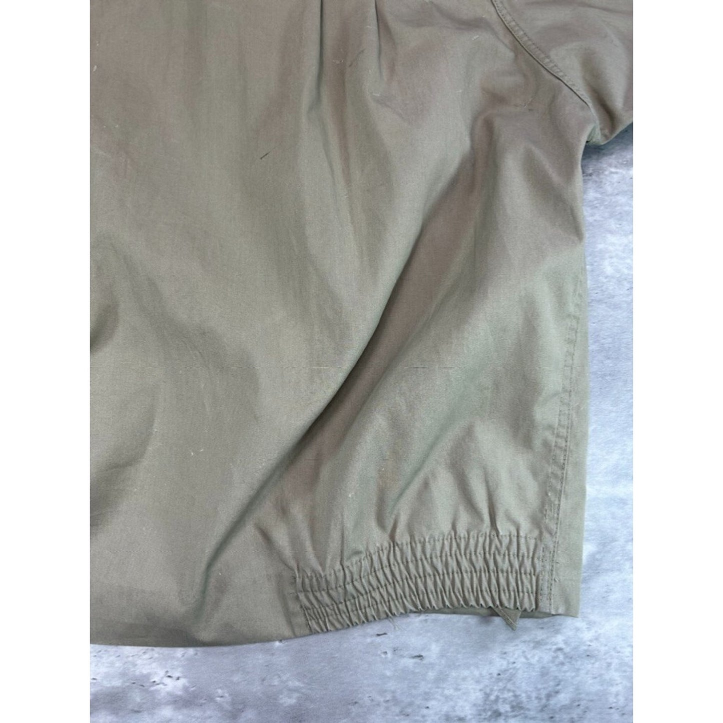 1970s English Squire Paint Splattered Full Zip Ricky Jacket Size Large Beige