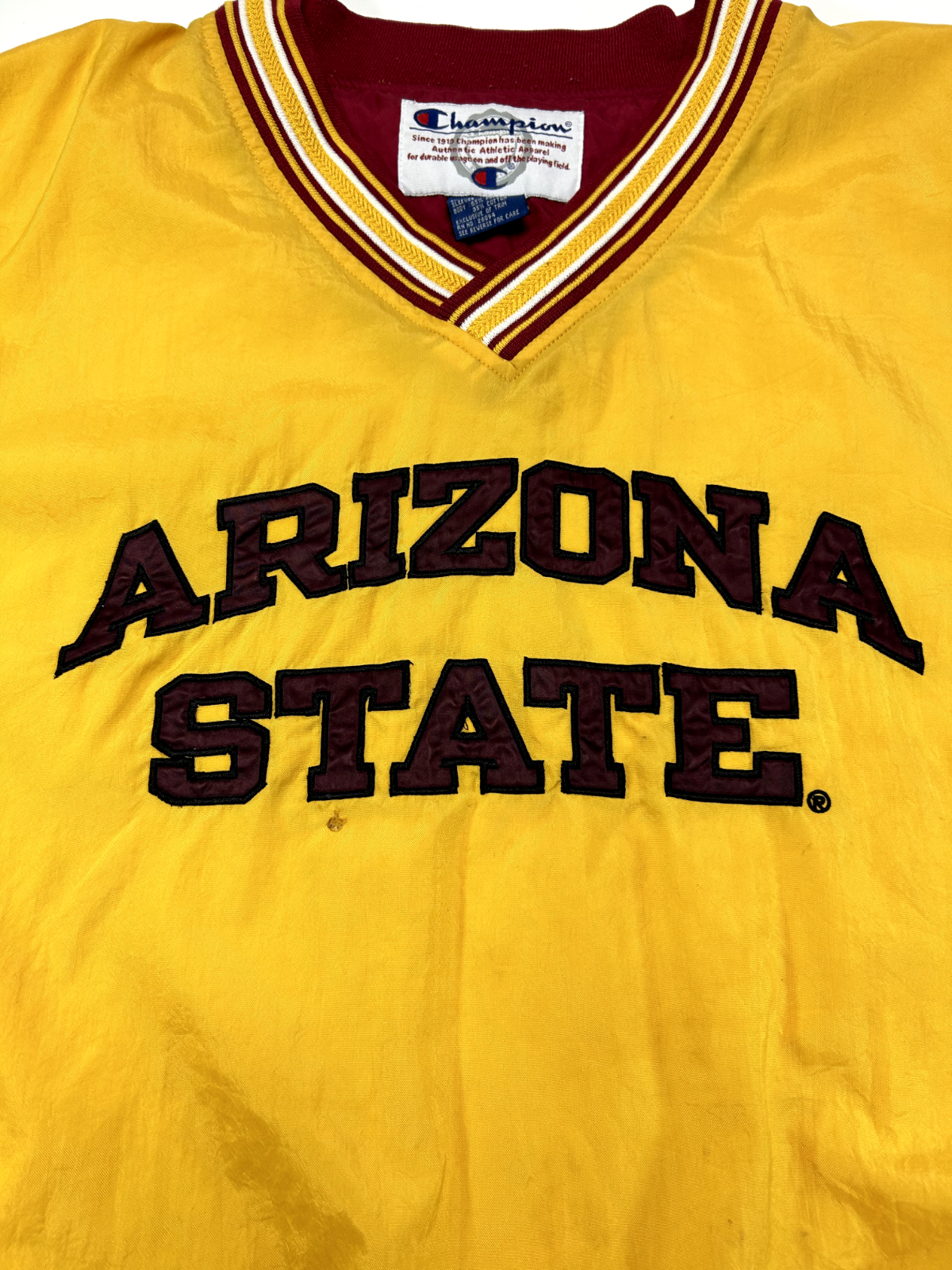 Vintage 90s Arizona State Sundevils NCAA Champion Nylon Pullover Jacket Size XL