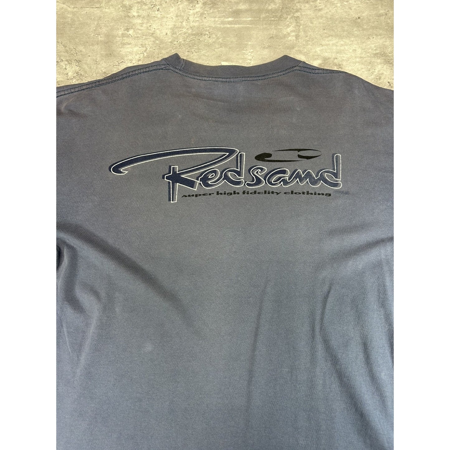 Vintage Y2K Redsand Surf Co Spellout Graphic Long Sleeve T-Shirt Size Large